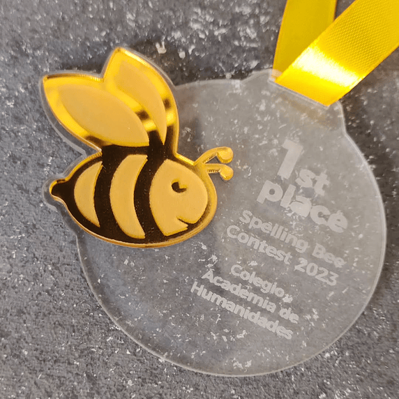 Medalla Spelling Bee de Acrílico 2