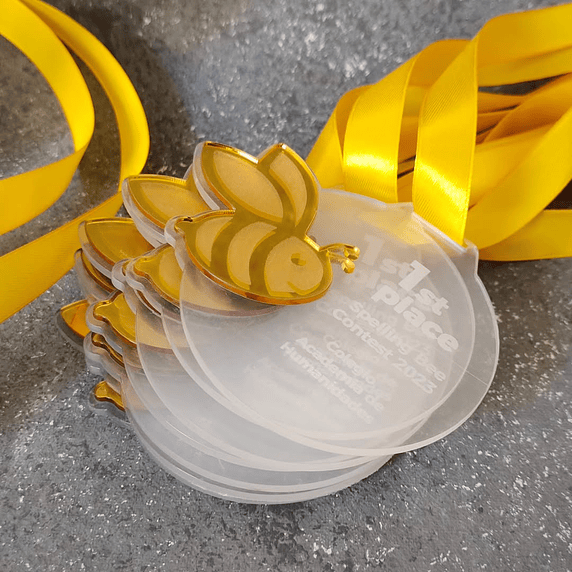 Medalla Spelling Bee de Acrílico 3