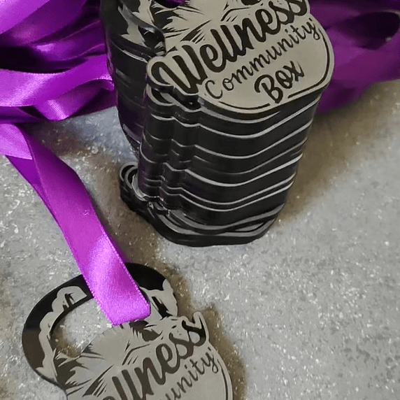 Medalla Forma Pesa Rusa de Acrílico 1