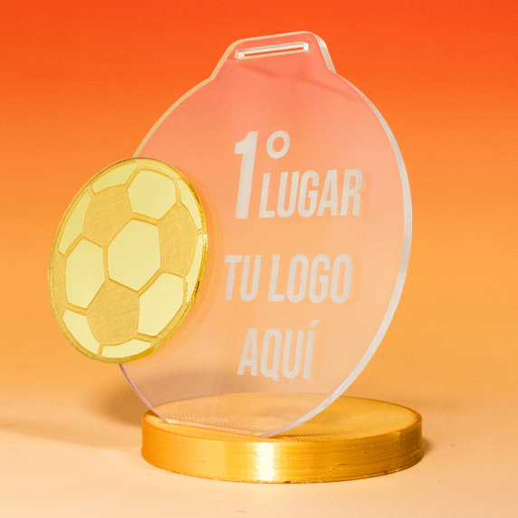 Medalla Pelota al Lado de Acrílico 2