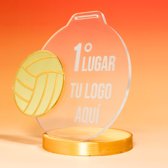 Medalla Pelota al Lado de Acrílico 3