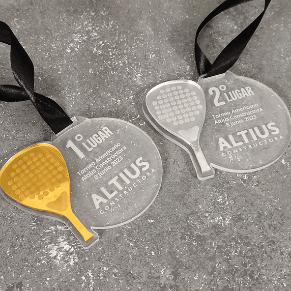 Medalla Pala al Lado de Acrílico 2