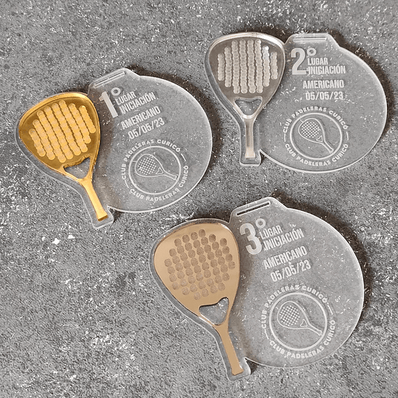 Medalla Pala al Lado de Acrílico 3