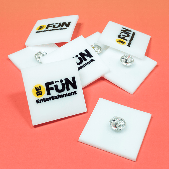 Pines de Acrílico Sublimado 3