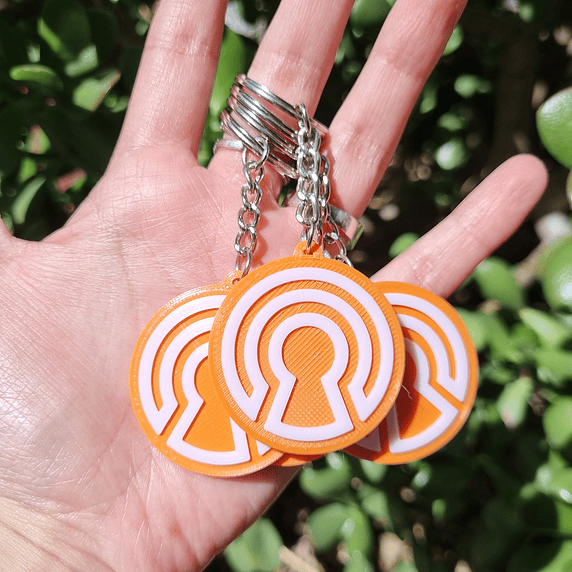 Llaveros volumétricos impresos en 3D 2