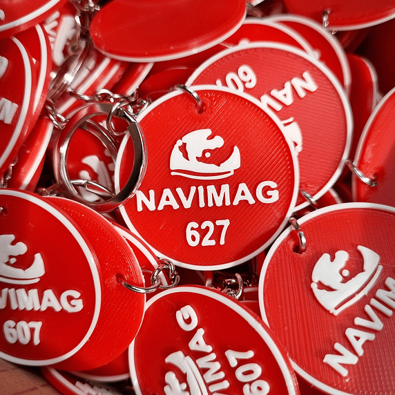 Llaveros volumétricos impresos en 3D 3