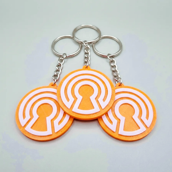 Llaveros por capas impresos en 3D 2