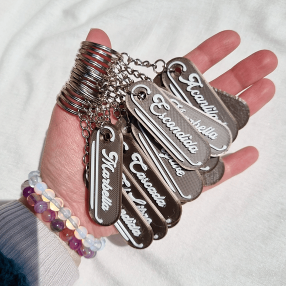 Llaveros por capas impresos en 3D 4