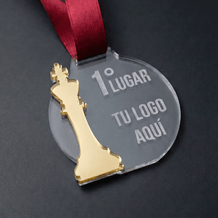 Medalla Ajedrez de Acrílico