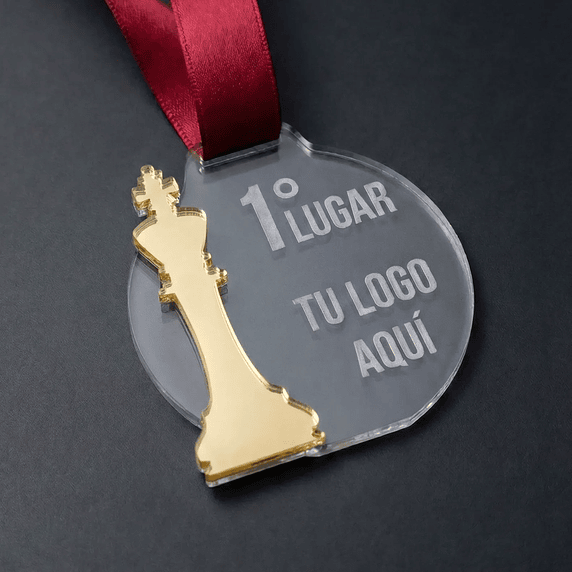 Medalla Ajedrez de Acrílico 1