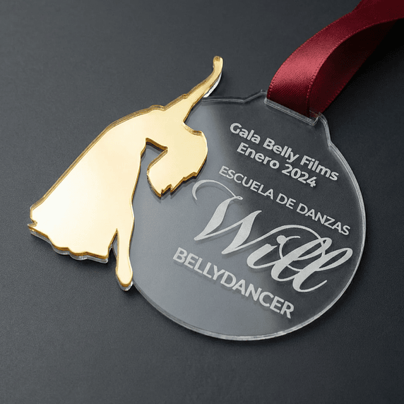 Medalla Bailarina de Acrílico 1