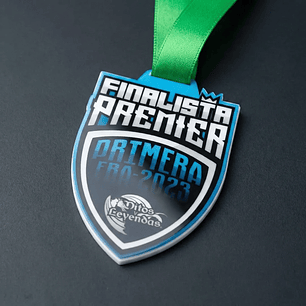 Medalla Forma Escudo de Acrílico Sublimado