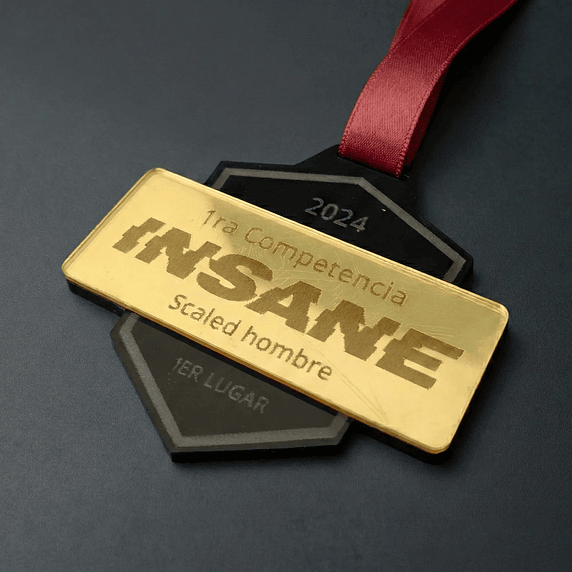 Medalla modelo Ben de Acrílico 1