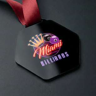Medalla Hexagonal de Acrílico Sublimada