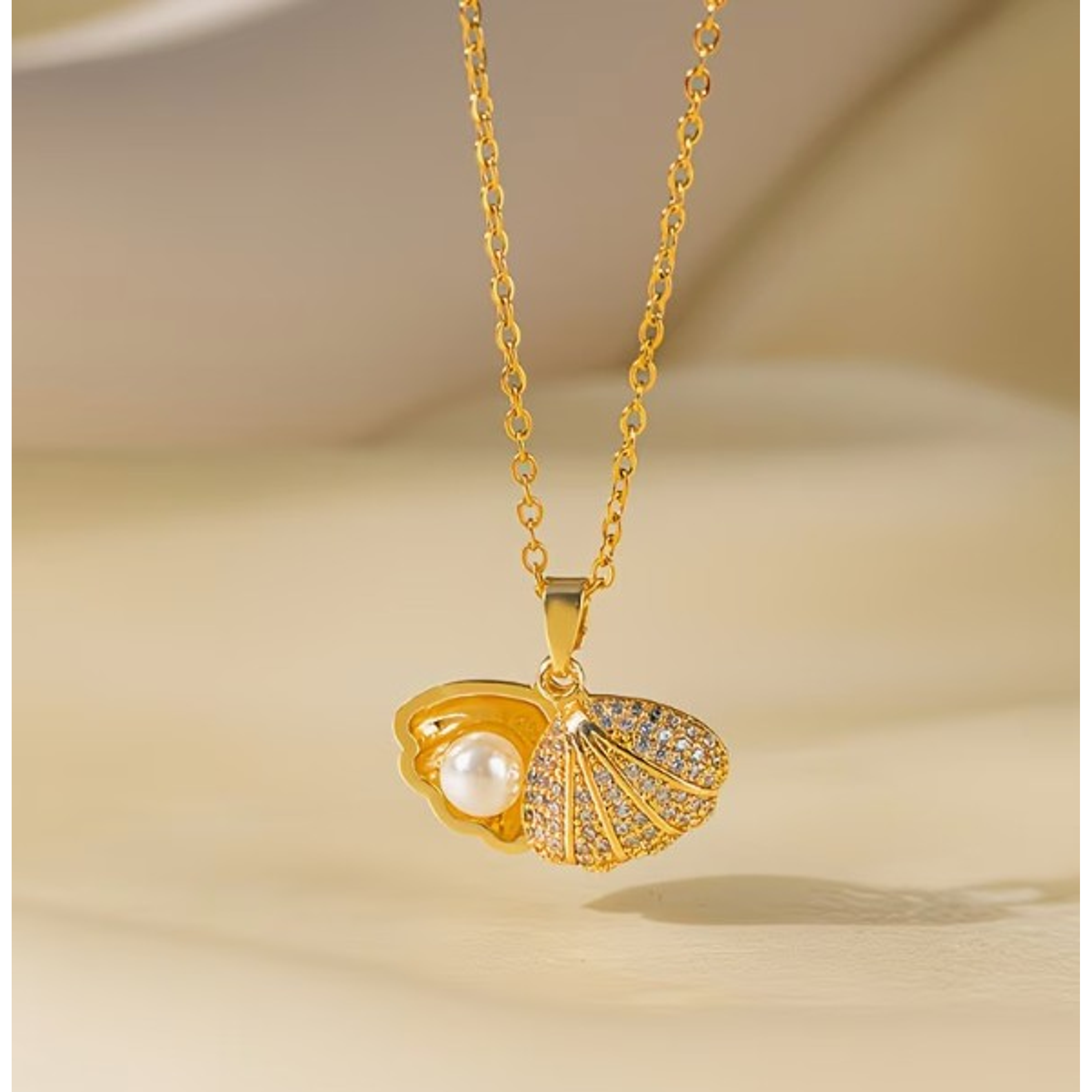 COLLAR  PERLA CONCHA LUXURY 💛 2