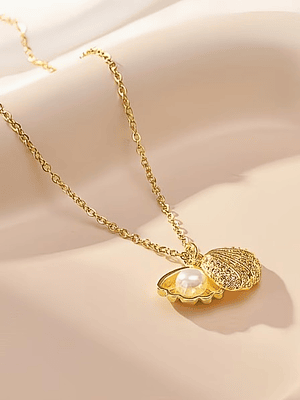 COLLAR  PERLA CONCHA LUXURY 💛