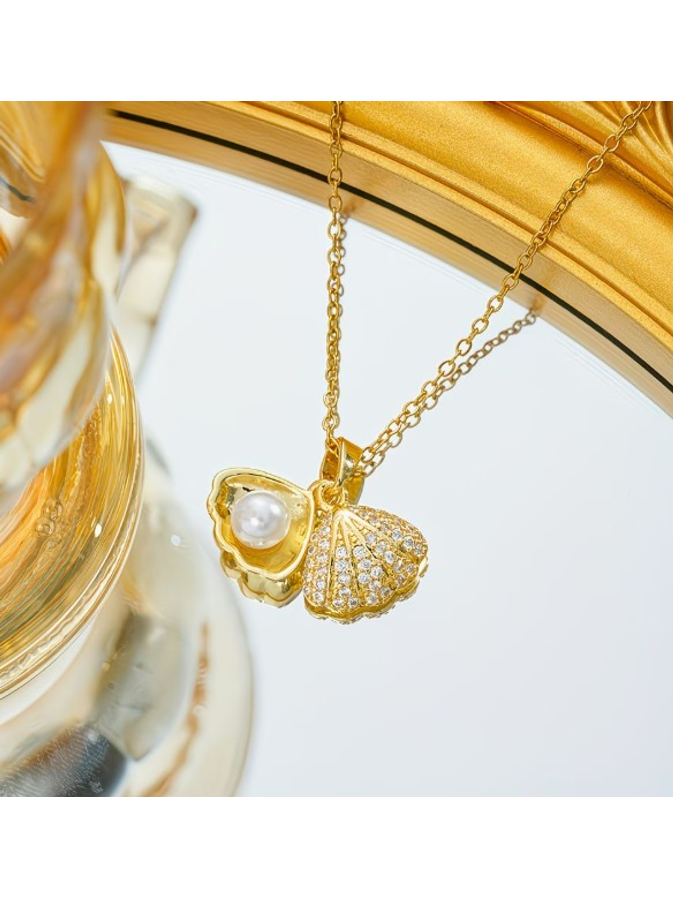 COLLAR  PERLA CONCHA LUXURY 💛 4