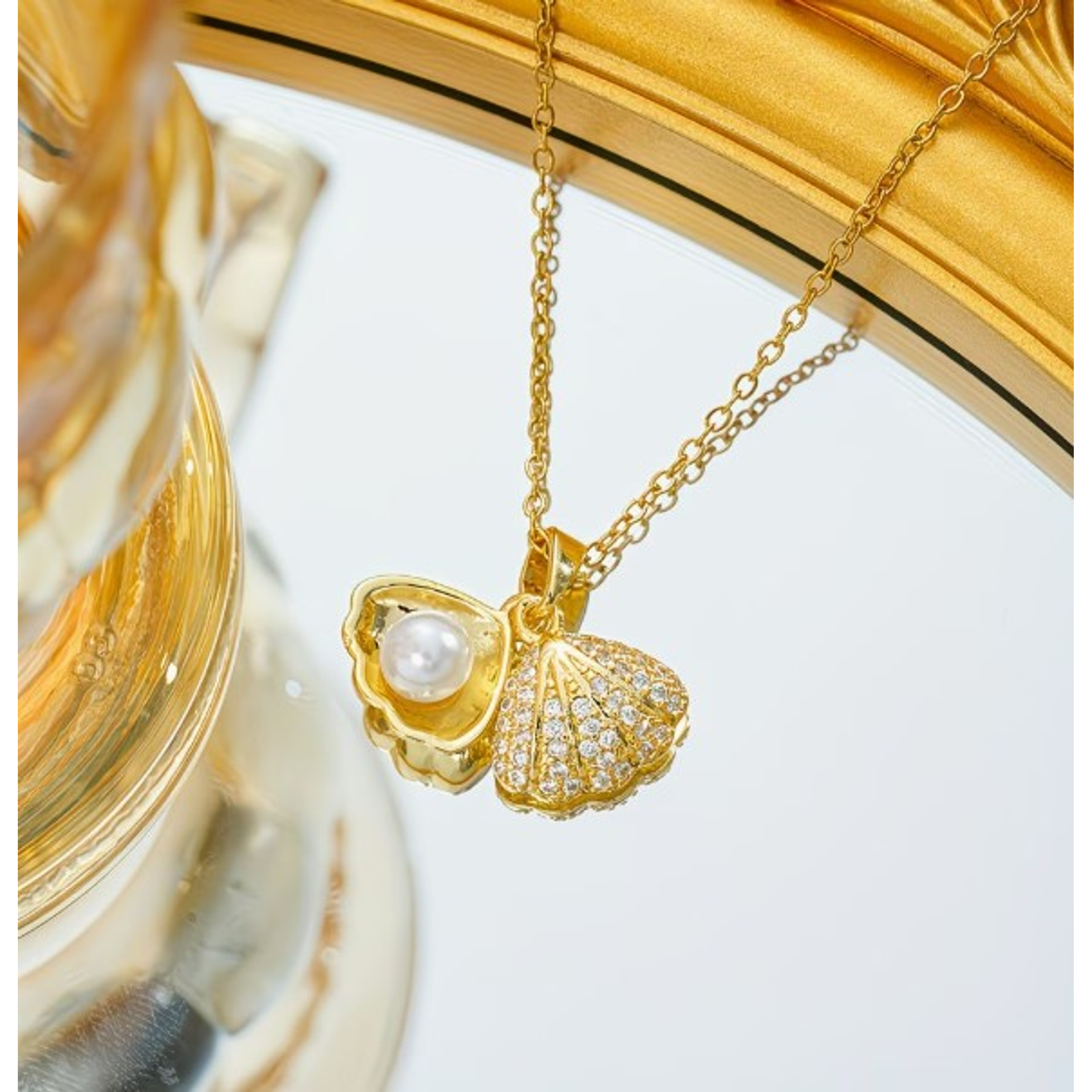 COLLAR  PERLA CONCHA LUXURY 💛 4