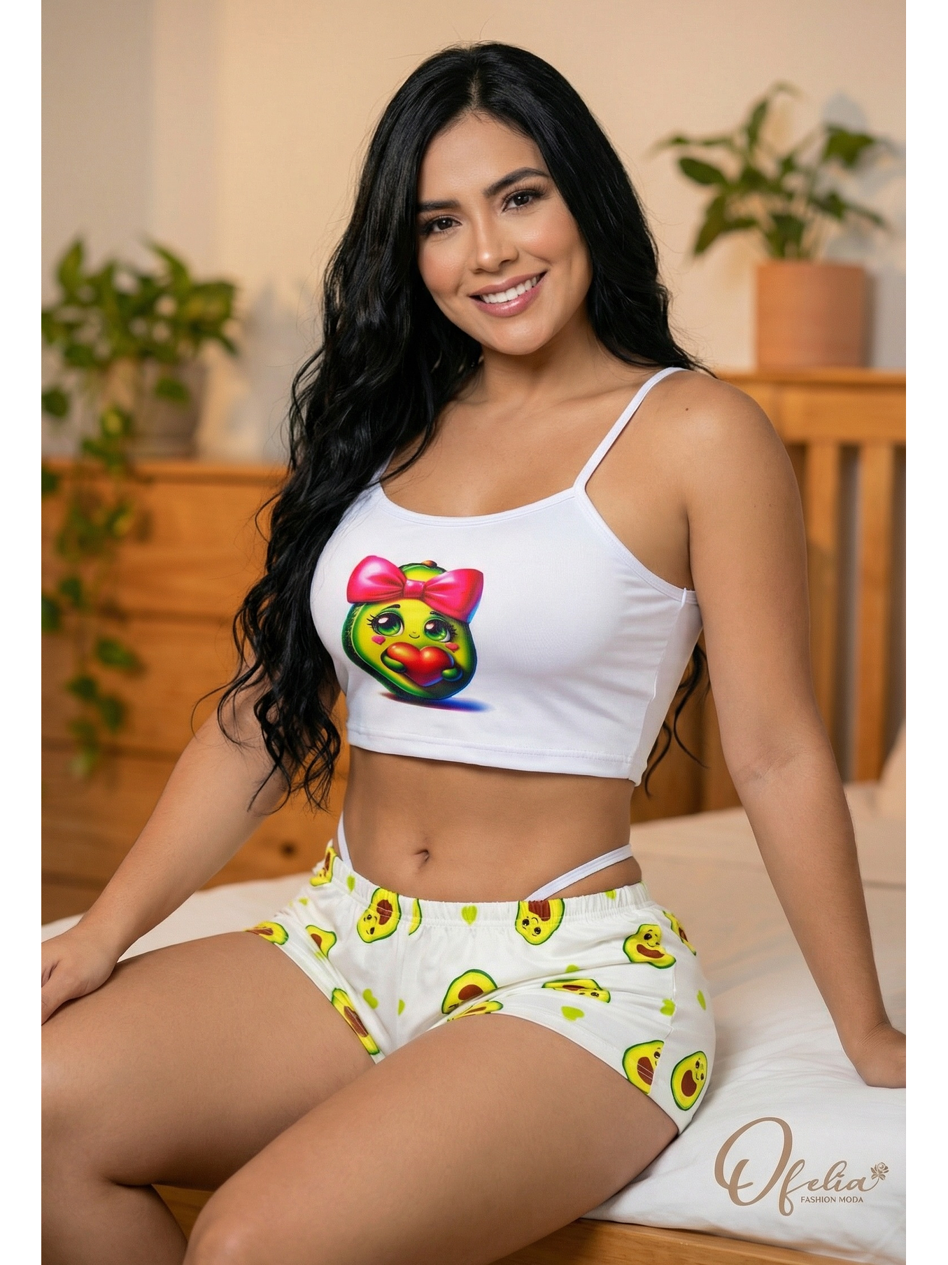 X4 PIJAMA CONJUNTO DULCE AGUACATE💕 2