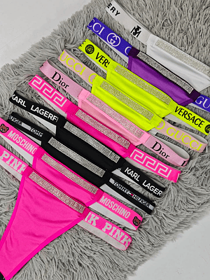 PANTIES MULTIMARCAS DIVERTIDAS🖤