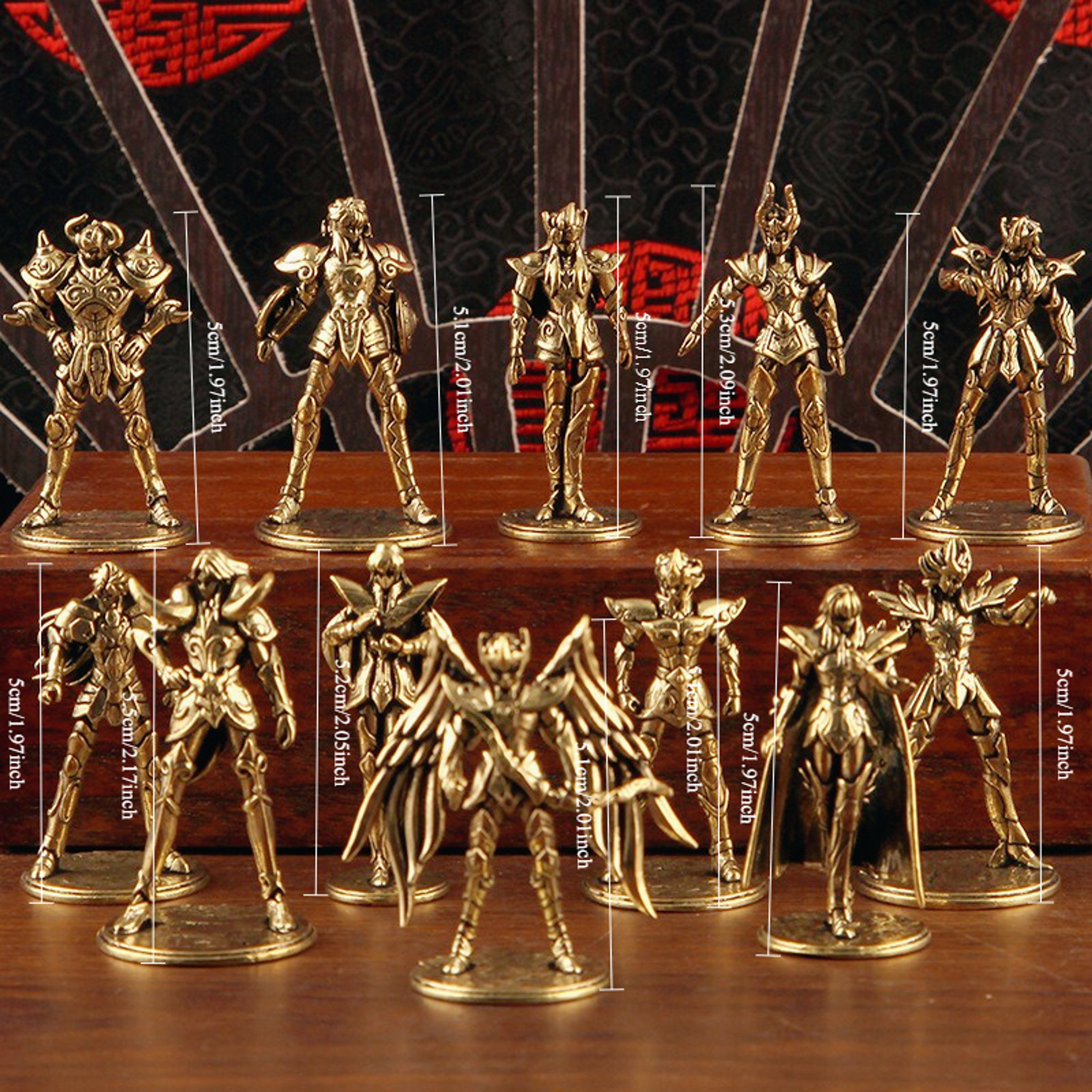 Saint Seiya Collecion de Oro estatuillas 18k 20