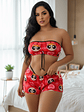 PIJAMA TRÍO STRAPLESS BOMBOM❣️ - Miniatura 3