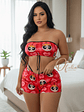 PIJAMA TRÍO STRAPLESS BOMBOM❣️ - Miniatura 5