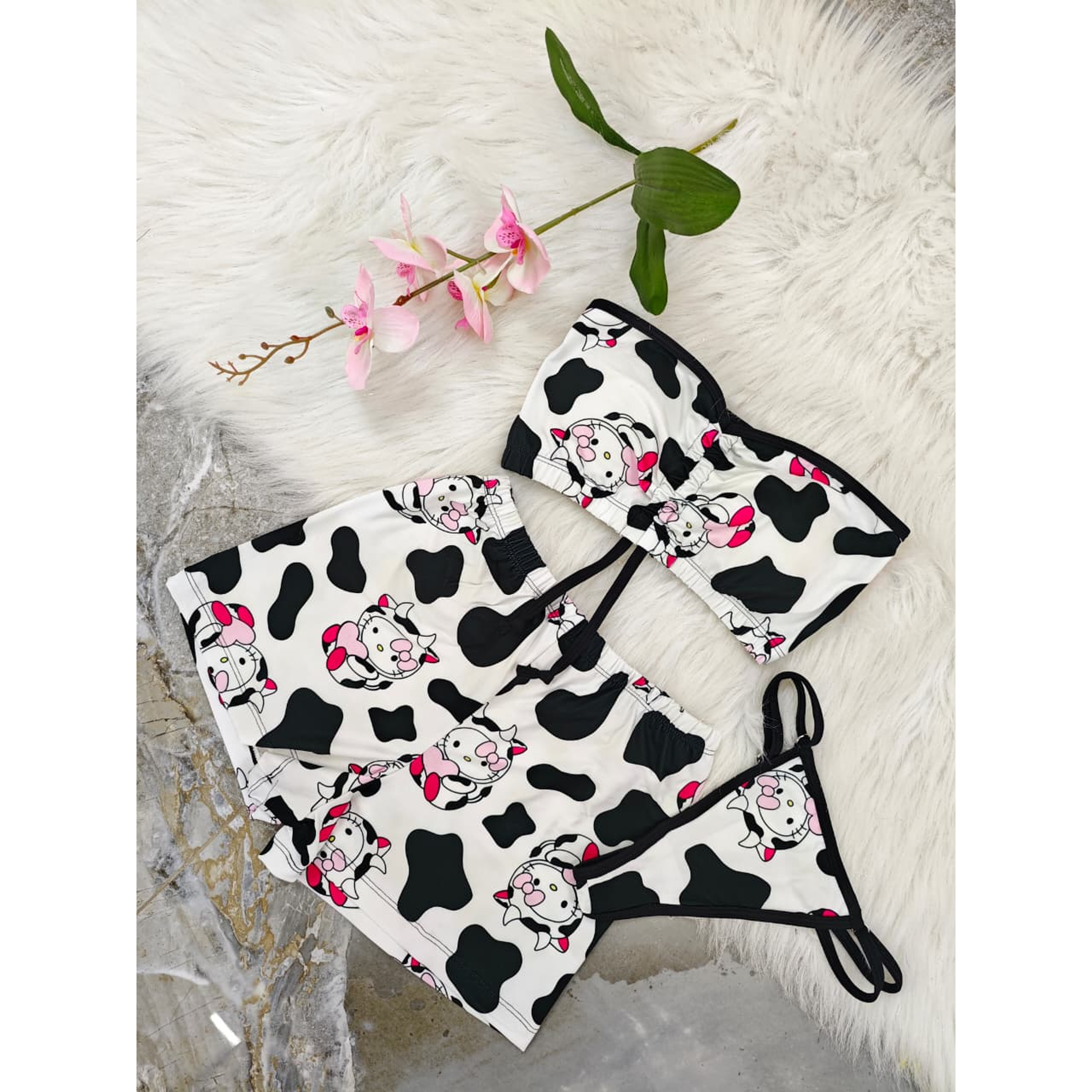 🐮🤍 PIJAMA VAQUITA – DULCE Y COQUETA 🤍🐮 2