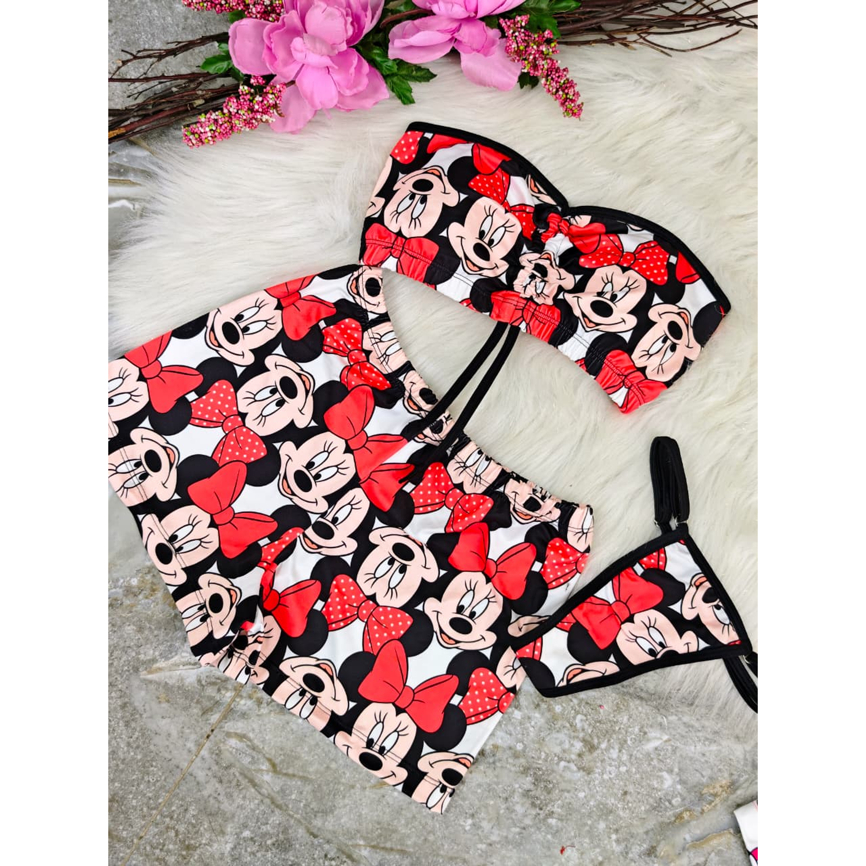 🎀🐭 PIJAMA MINNIE 3 PIEZAS – COQUETA Y ENCANTADORA 🐭🎀 2