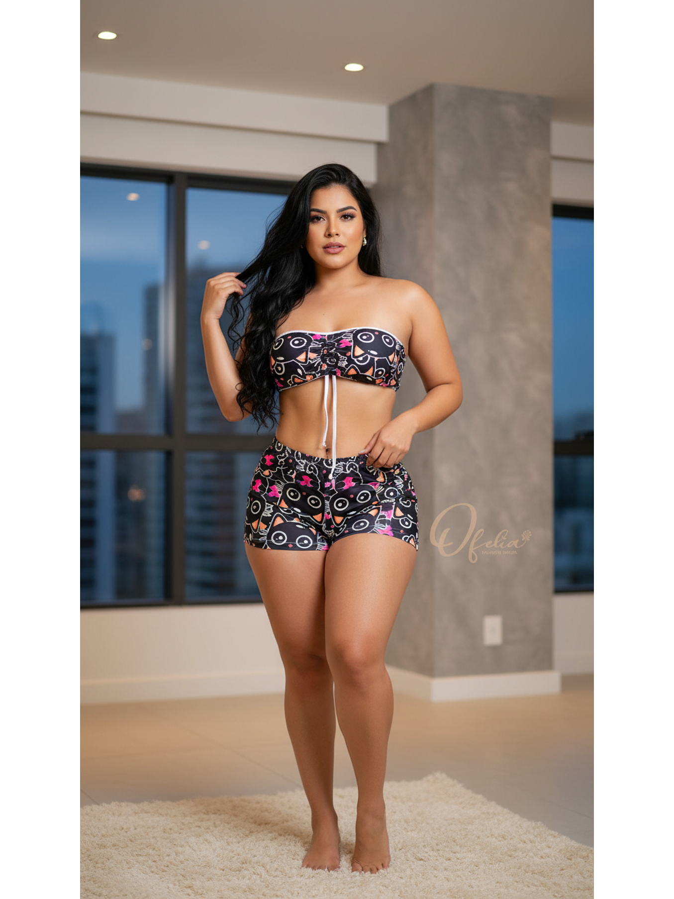 🐱✨ PIJAMA GATICO 3 PIEZAS – TIERNA Y COQUETA ✨🐱 3