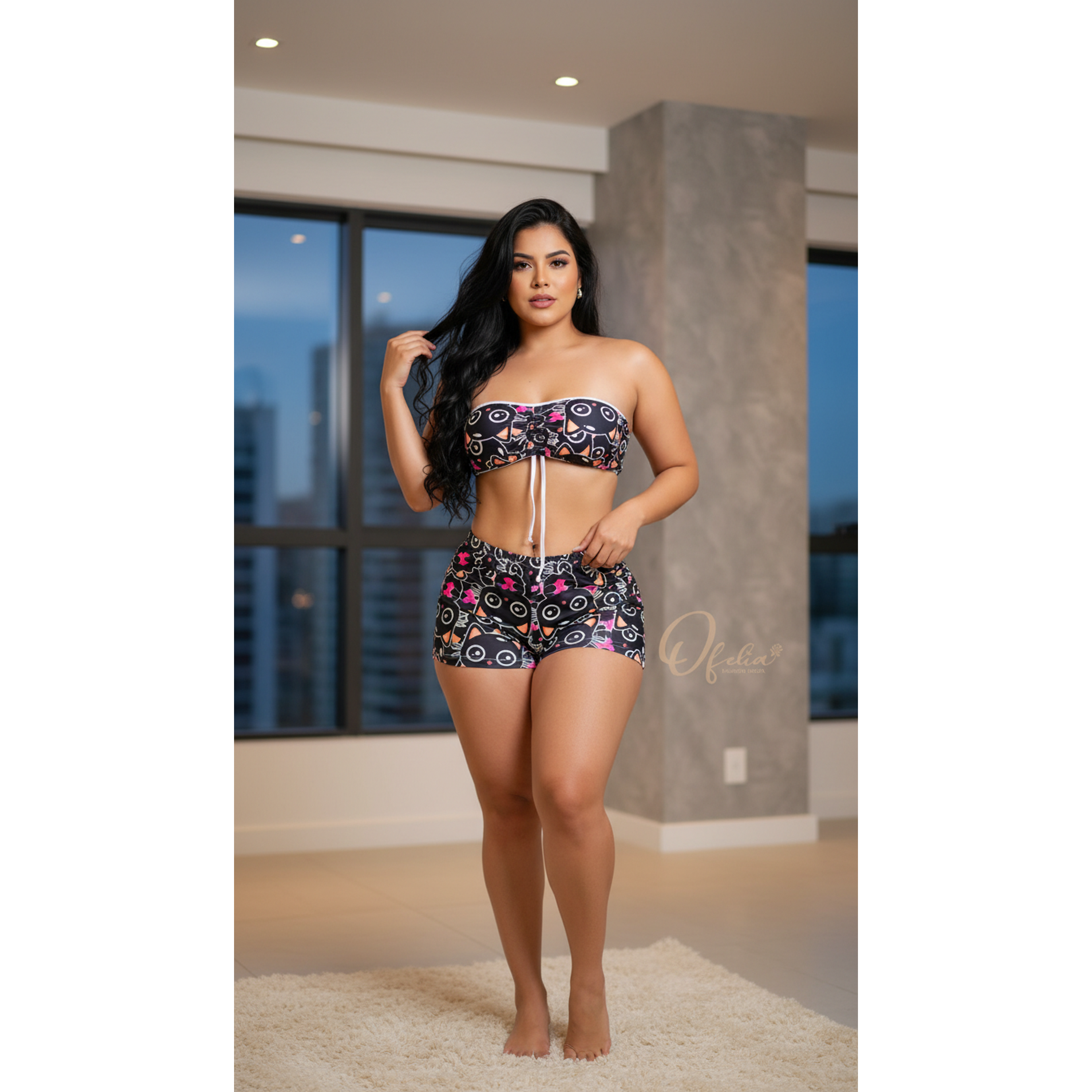 🐱✨ PIJAMA GATICO 3 PIEZAS – TIERNA Y COQUETA ✨🐱 3