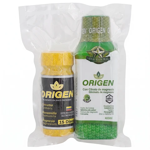 DUO PACK ORIGEN 400mL ORIGEN 15 Discos (2 Unidades) - $19.500 (39.000)