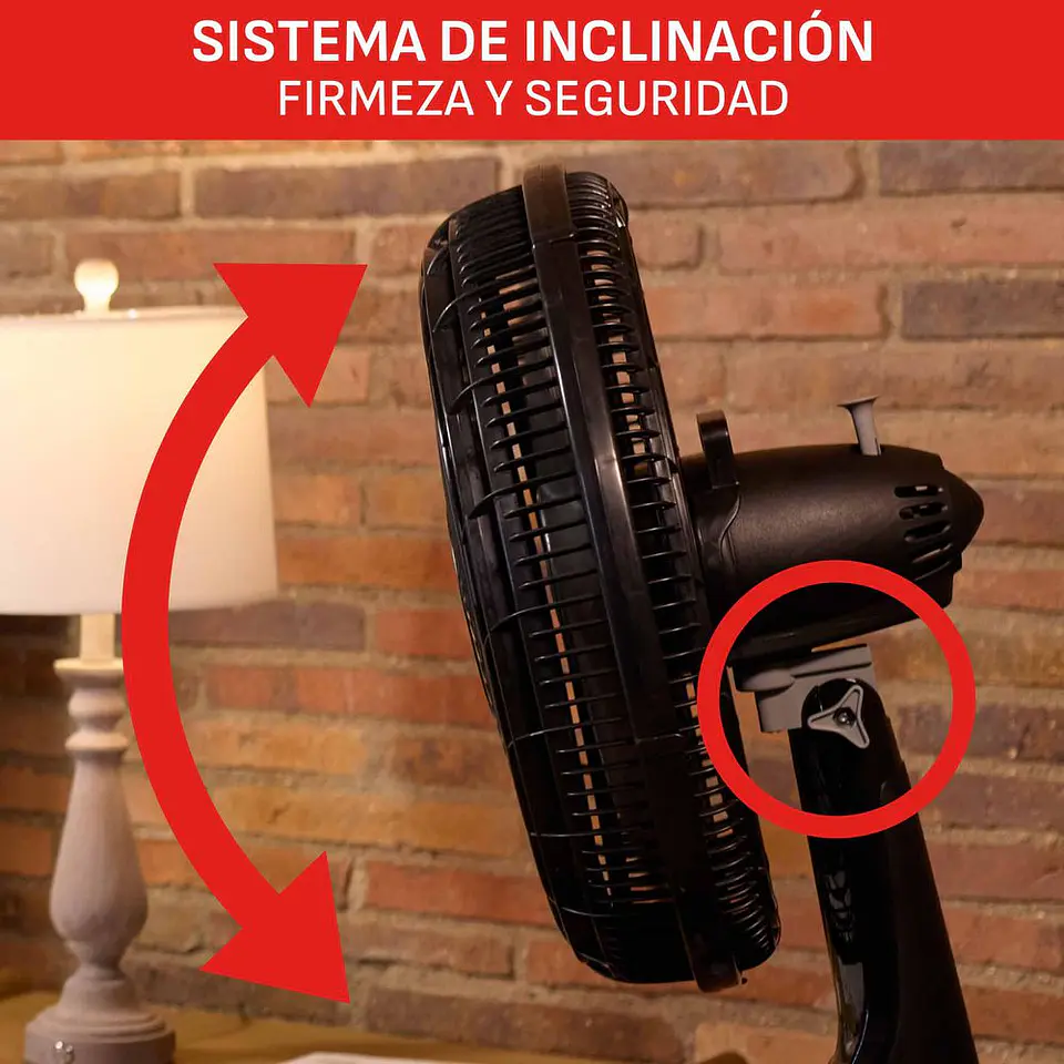 Ventilador 2 En 1 SAMURAI Silence For Maxx VE77C0I0 Negro 5