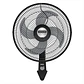 Ventilador De Pared Negro Turbo Power Samurai - Miniatura 1