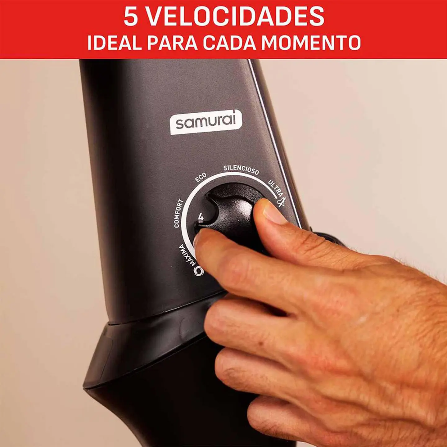 ventilador 2 En 1 SAMURAI VE3400I0 negro 3