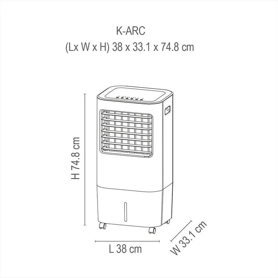 Enfriador De Aire Kalley K Arc Blanco 5