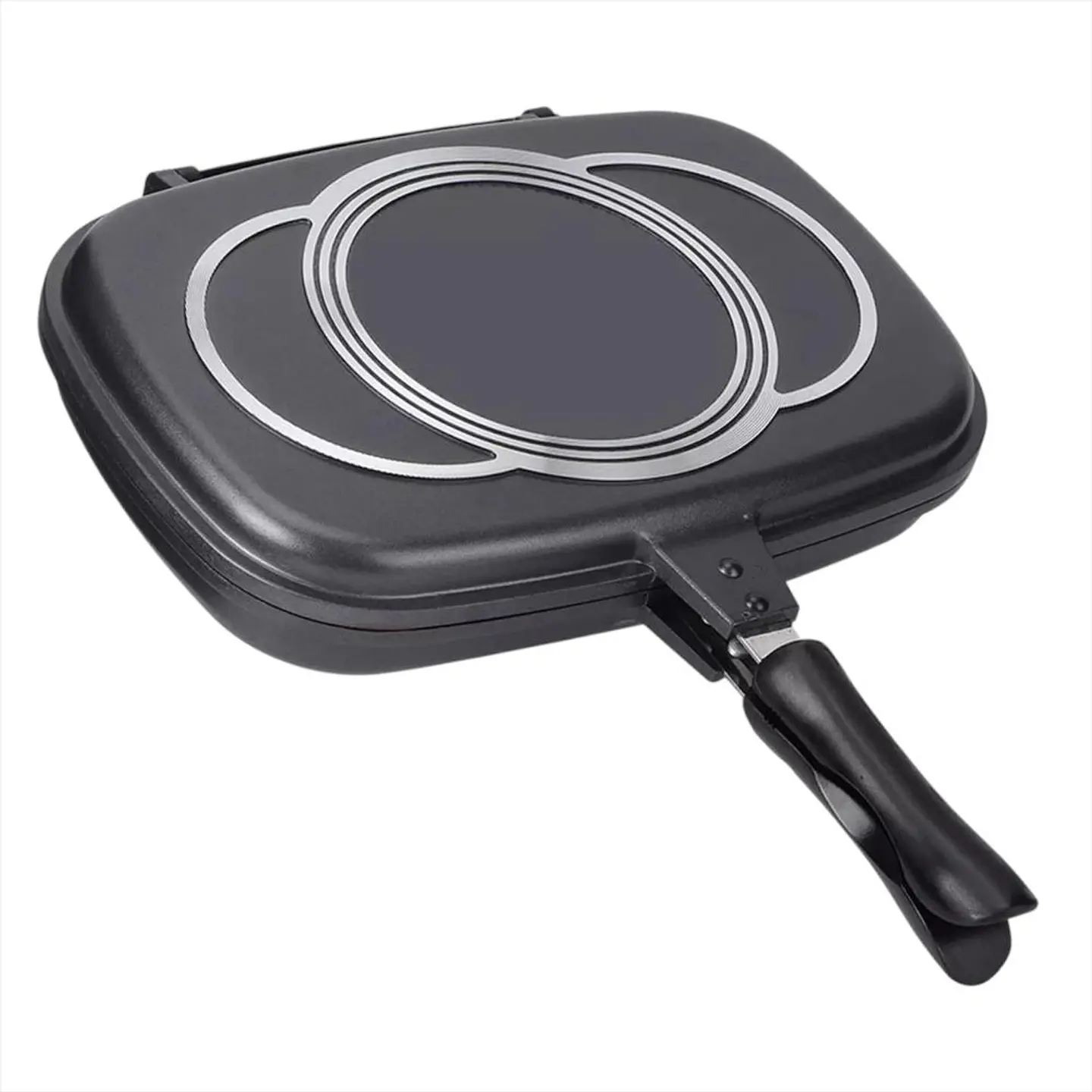 Sarten Doble Cara Con Cierre Hermetico Y Mango Seguro 1