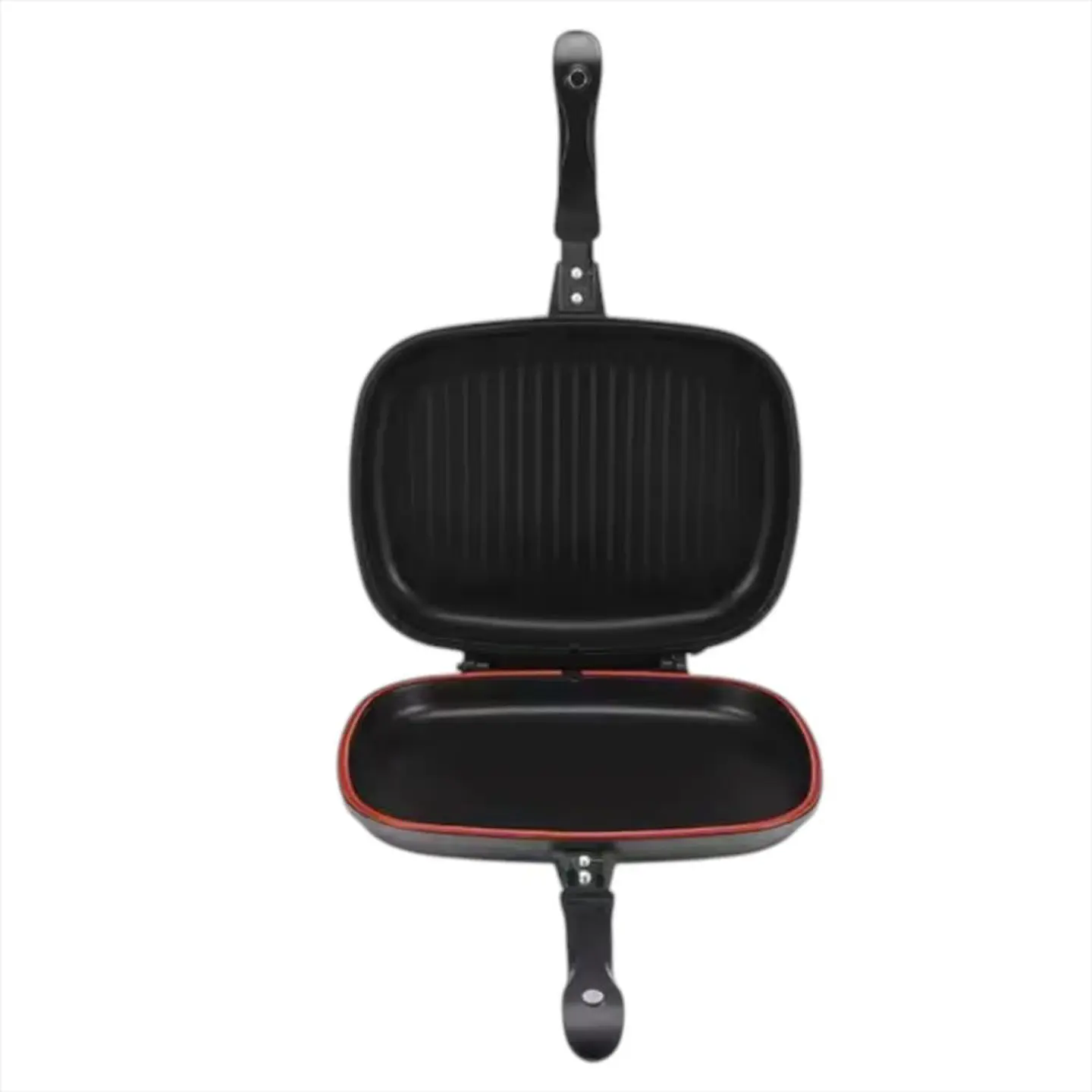 Sarten Doble Cara Con Cierre Hermetico Y Mango Seguro 2