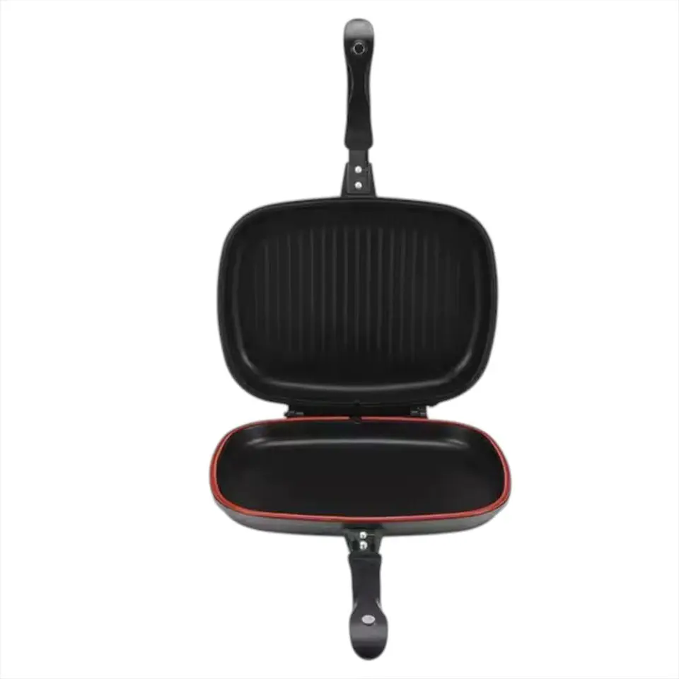 Sarten Doble Cara Con Cierre Hermetico Y Mango Seguro 2