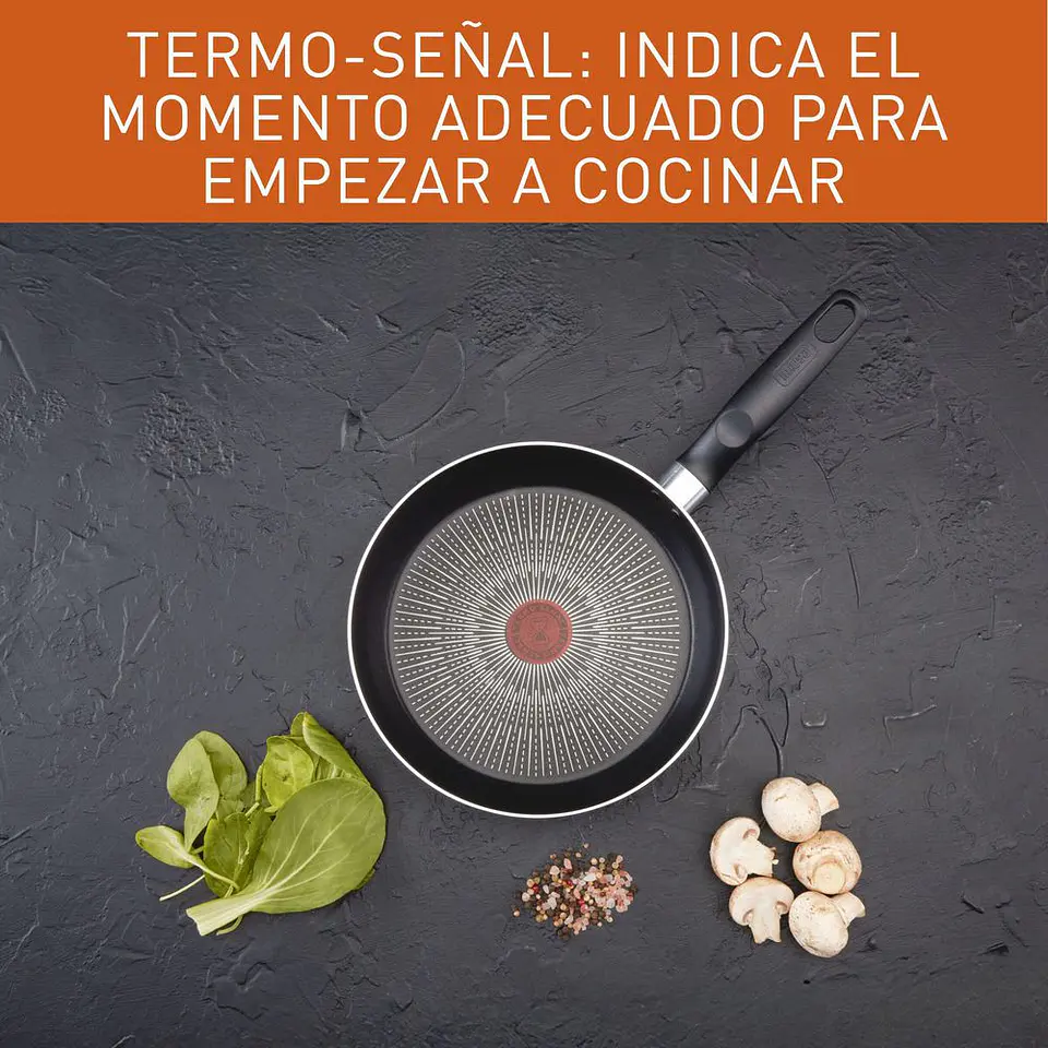 Sarten IMUSA Aluminio 24 cm Antiadherente Tapa de Vidrio 2 Piezas Gris 4