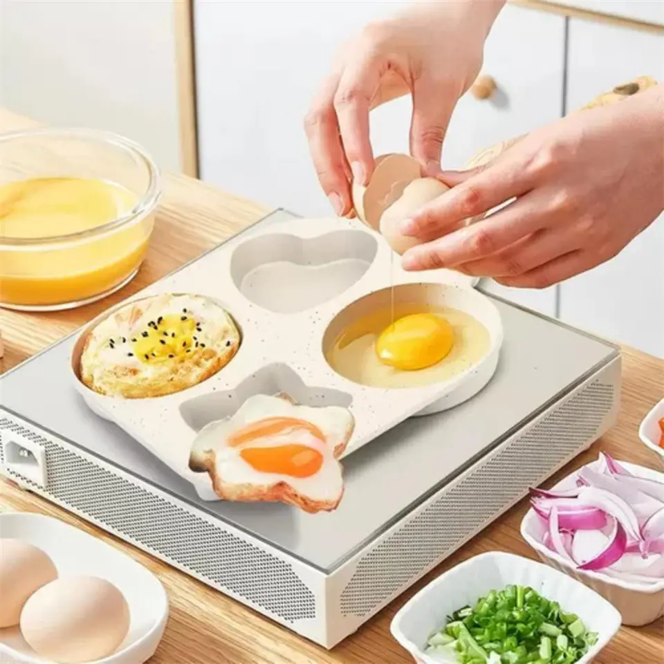 Sarten Antiadherente Cocina Molde Figuras 4 Espacios 2