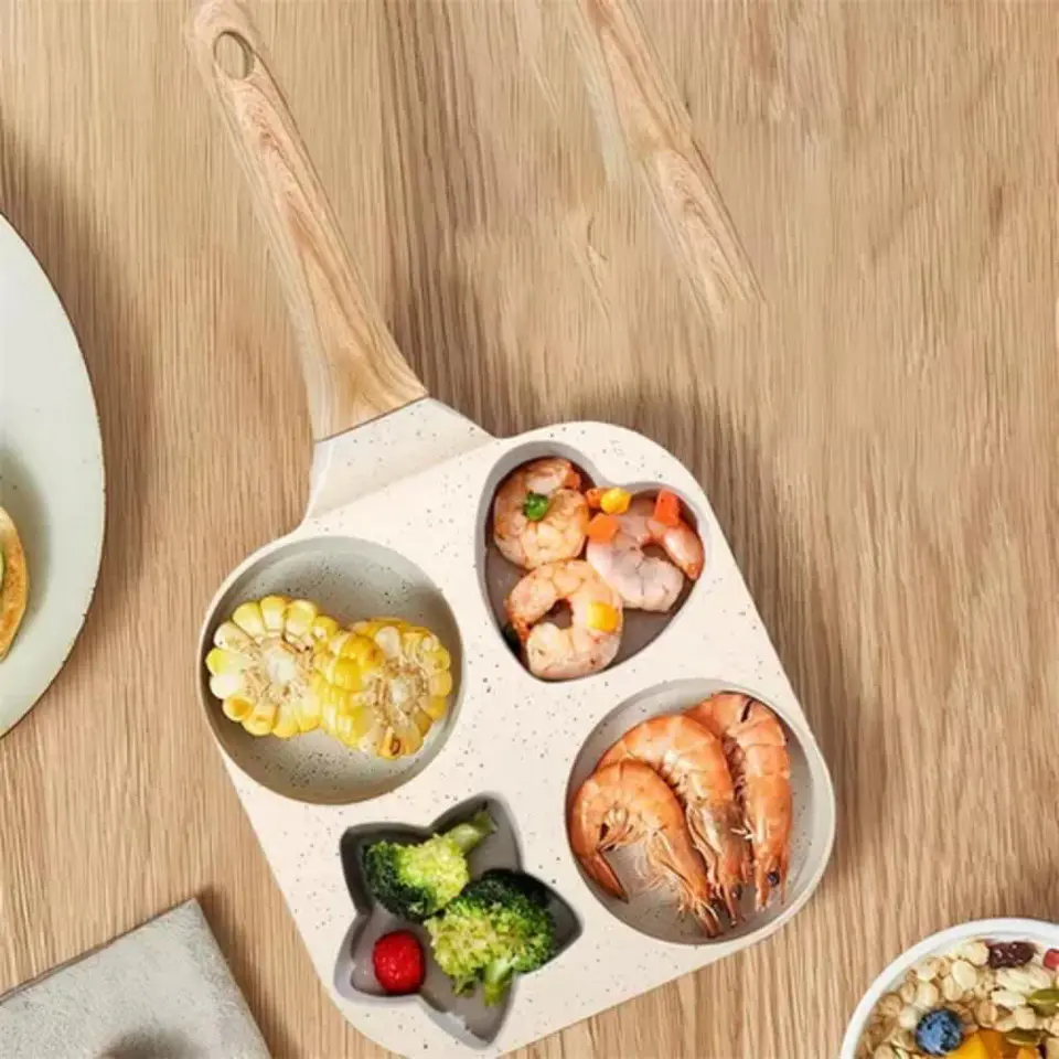 Sarten Antiadherente Cocina Molde Figuras 4 Espacios 1