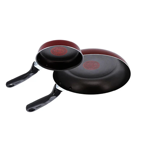 Set Cacerola 12 cm + Sartén 20 cm IMUSA Aluminio Termoseñal 2 Piezas Rojo