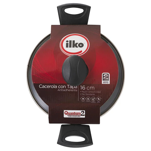 CACEROLA 16CM ANTIADHEREN TAPA VARIOS