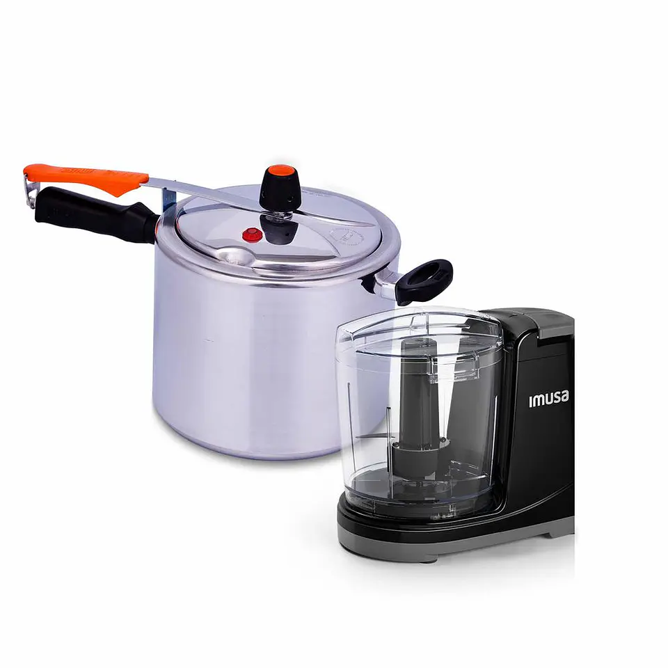 Olla a Presion IMUSA 7L SecuryPlus 7L + Picador PowerMax 1