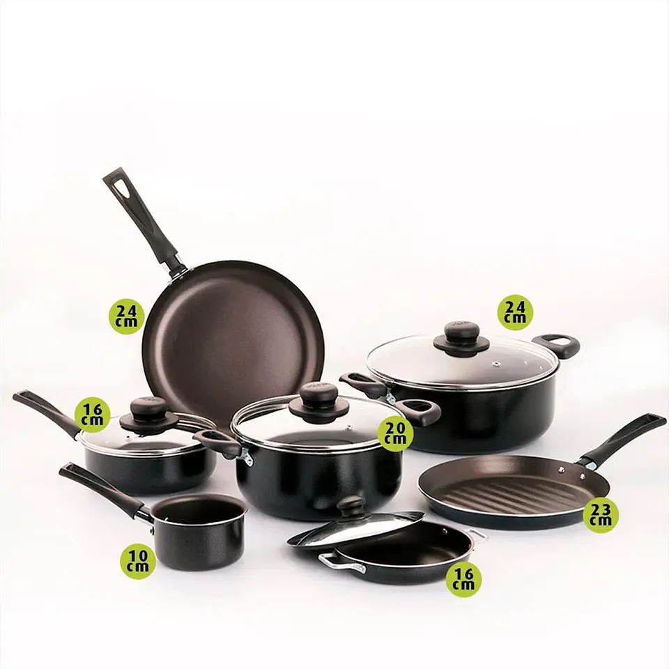 Juego De Ollas Bateria De Ollas 11 Piezas Antiadherente 2