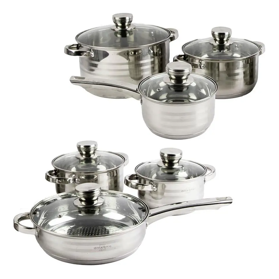 Ollas Acero Quirurgico 12 Piezas Termodifusor 3