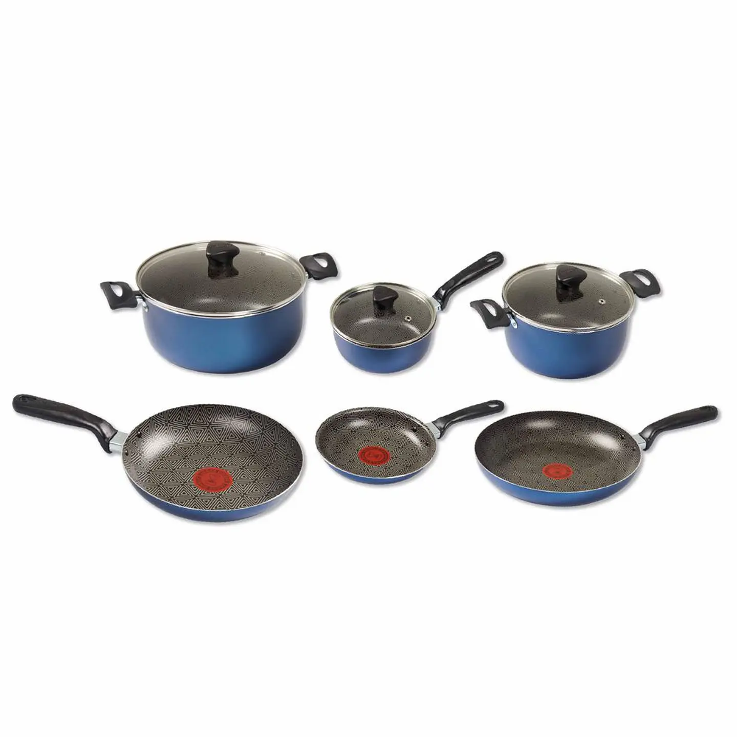 Juego de ollas / Batería de cocina IMUSA Aluminio Antiadherente 9 Piezas Blue 9 Blue 2