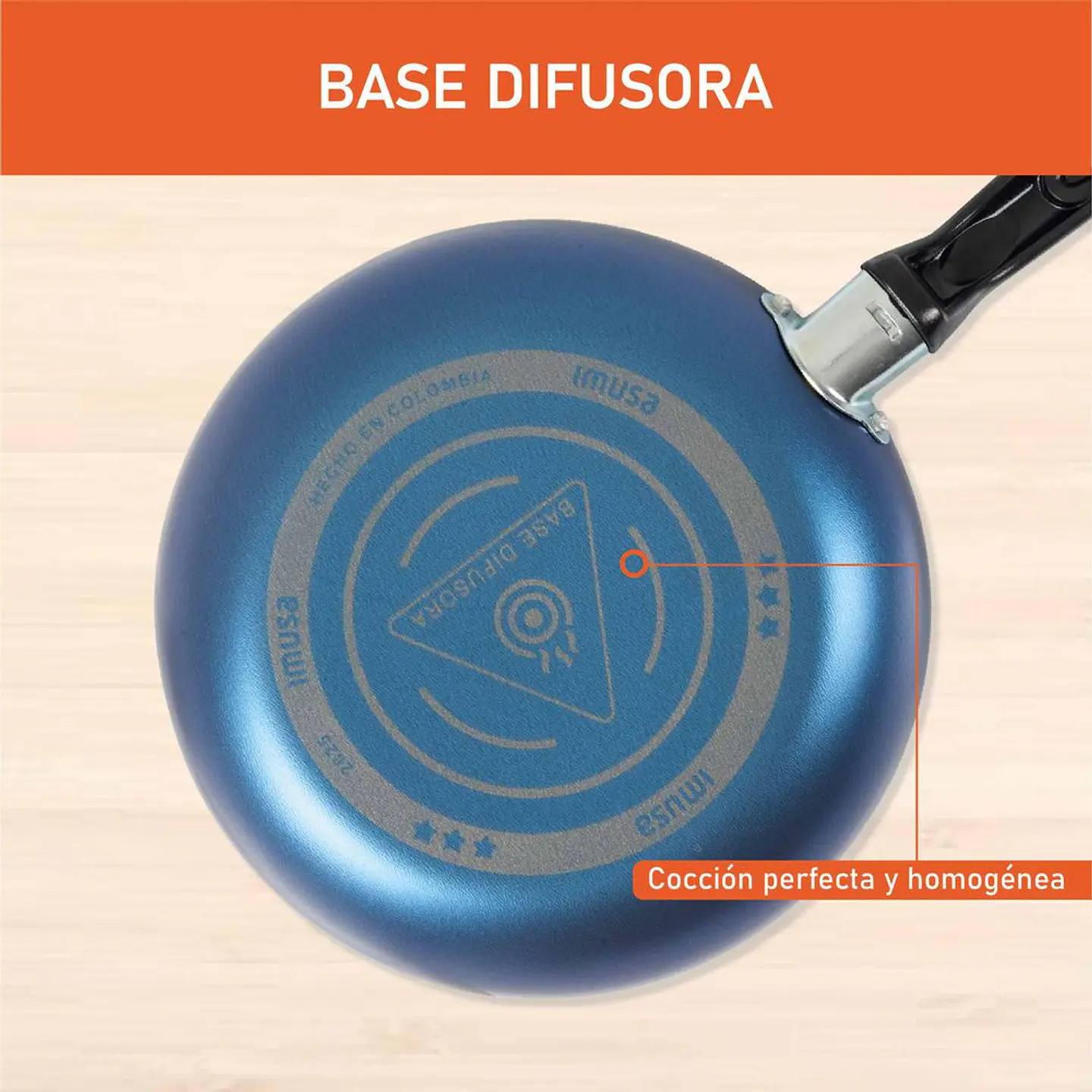 Juego de ollas / Batería de cocina IMUSA Aluminio Antiadherente 9 Piezas Blue 9 Blue 4