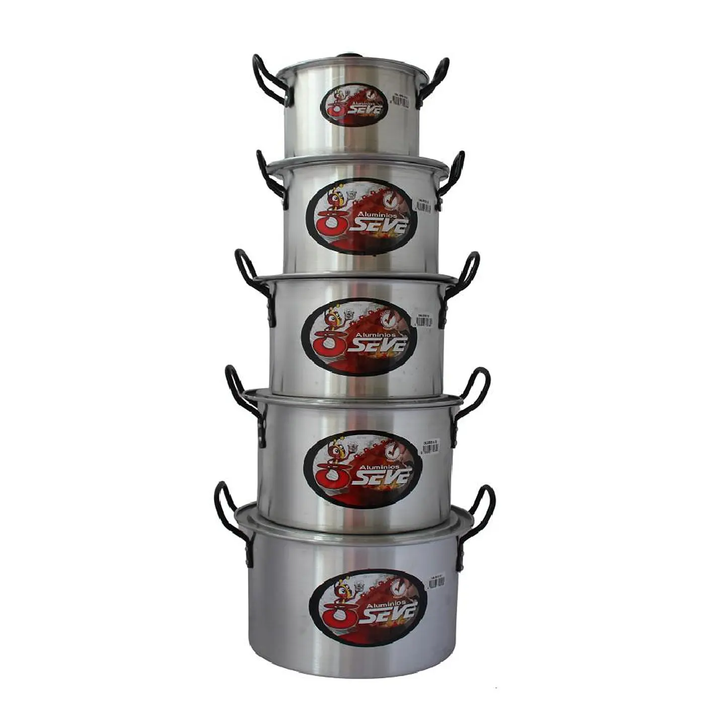 Juego De Ollas Bateria De Ollas 5 Piezas En Aluminio 2